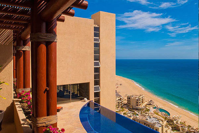 MEXICO: This $13.5 million hillside villa overlooks ‘Land’s End’ in the elite community of Pedregal in Cabo San Lucas.