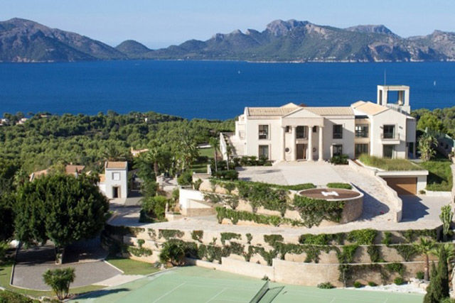 SPAIN: A $59 million villa in Mallorca has sweeping bay views, a heated indoor pool, a spa, and a heliport.