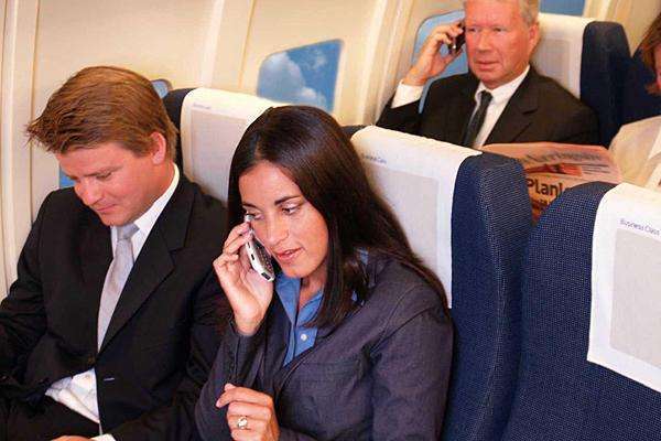 Flight attendants get free wi-fi and are often using their cell phones during the entire flight.
