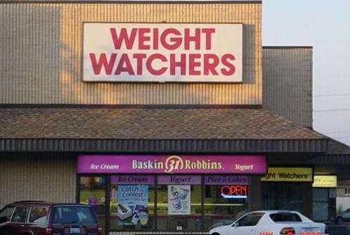 funny irony - Weight Watchers ke Cam Baskin 3D Robbins. Heart ght Watchers Openi O
