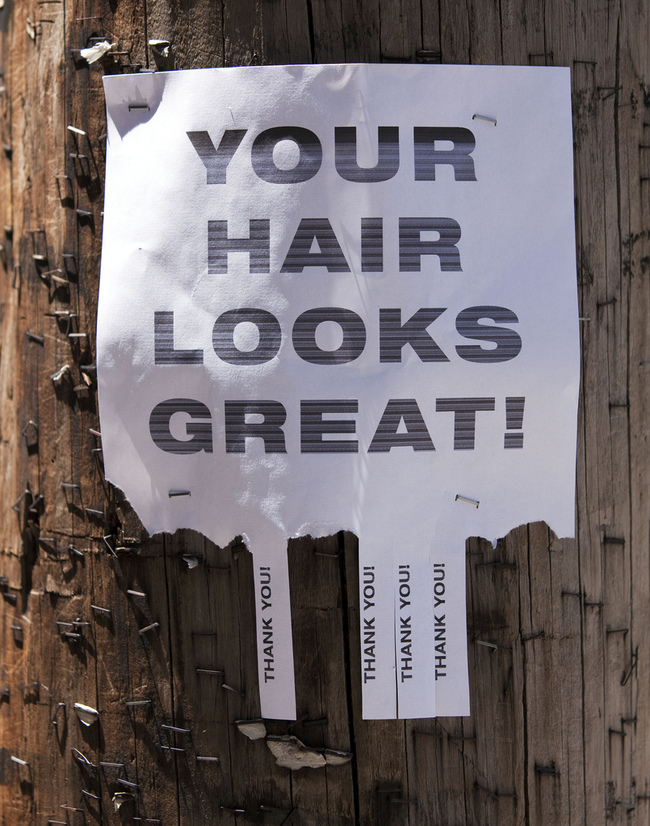 funny flyer - Thank You! Great! Looks Hair Your Thank You! Thank You! Thank You!