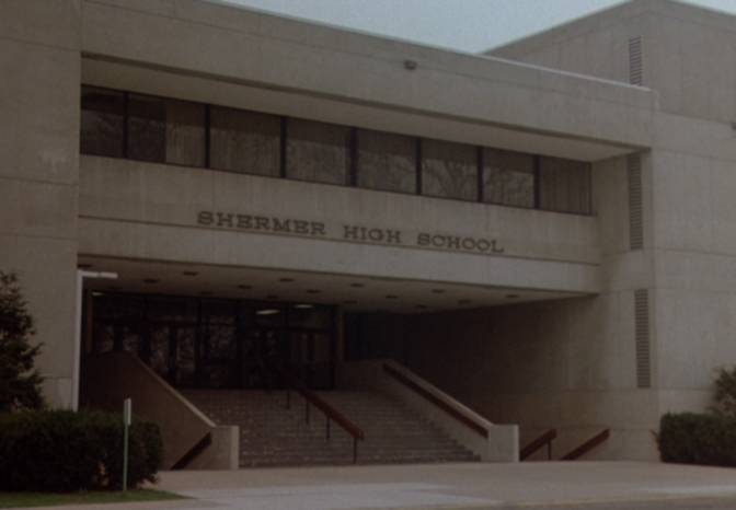 Director John Hughes actually went to school at Shermer High.