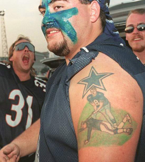 Over The Top NFL Tattoos