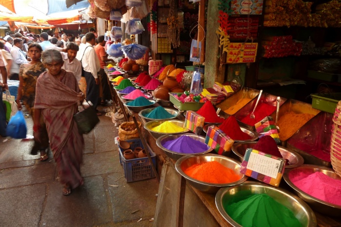 Holi Powders in Bright Colors Can Be Found for Sale at Various Shops across the Country