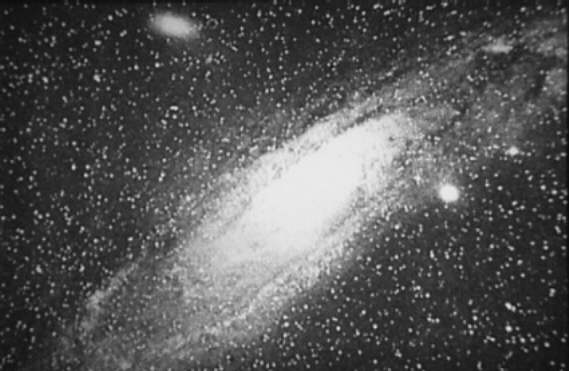 The first ever photo taken of the Andromeda galaxy in 1888.