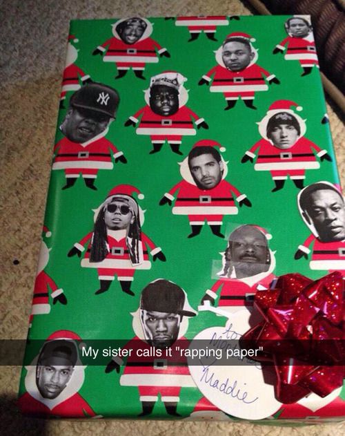 rapper paper - My sister calls it "rapping paper" Maddie
