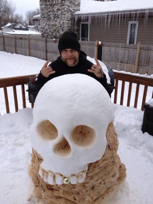 skull snowman