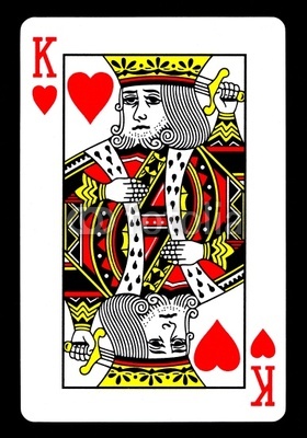 The King of Hearts is the only king without a mustache.