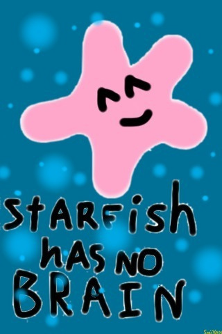 Starfish have no brains.