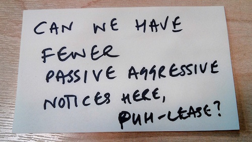 14 Passive Aggressive Office Notes