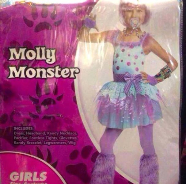 molly monster costume - Molly Monster Includes Dress, Headband, Kandy Necklace, Pacifier, Footless Tights, Glovettes, Kandy Bracelet, Legwarmers, Wig Girls