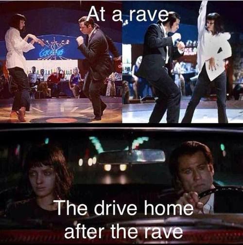 games - At a rave Loutu The drive home after the rave
