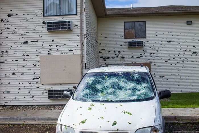 Do you know if your car is covered by insurance in the event of a hail storm? Apparently if you only have liability insurance, then hail damage won’t be covered. Ouch!