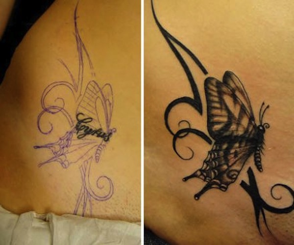 butterfly tattoo cover up