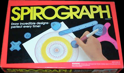 Spending hours on your Spirograph.
