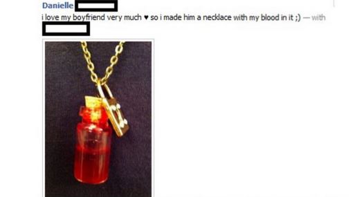 dude run family guy - Danielle i love my boyfriend very much so i made him a necklace with my blood in it with