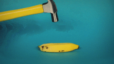 dropped banana gif