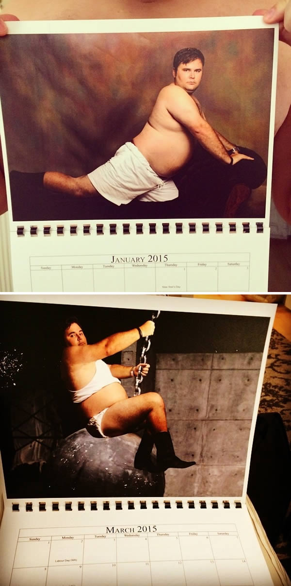 As the saying goes, "It's not how you win or lose, it's how you play the game." But for Henry Stern and his friends, being last in their league came with a price. Stern had to put together a calendar of himself recreating famous moments in pop culture, and the results are embarrassingly hilarious