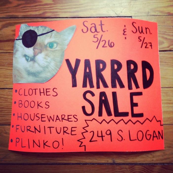 Not Your Average Garage Sale Signs