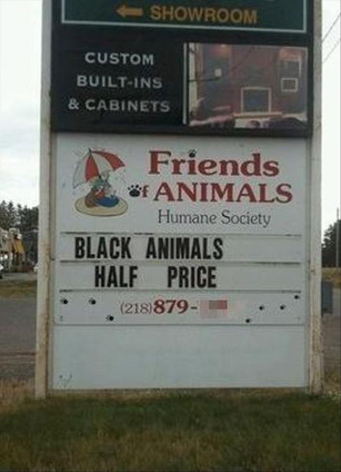 vehicle - Showroom Custom BuiltIns & Cabinets Friends f Animals Humane Society Black Animals Half Price .. 218879