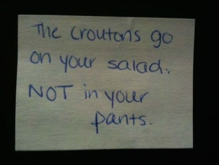 Funny And Weird Lunch Bag Notes
