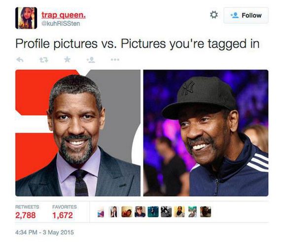 facebook instagram meme - trap queen. Profile pictures vs. Pictures you're tagged in 2,788 Favorites 1,672