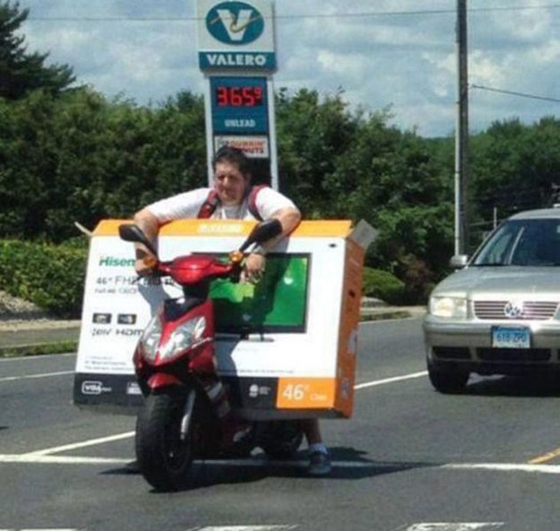 Who Says Motorcycles Are Only For Transporting Humans?