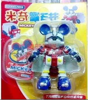 knockoff toys  - bootleg transformer - Einni Tots Mickey Micken Transformers