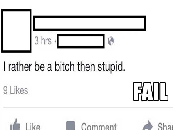 Friday Facebook Fails