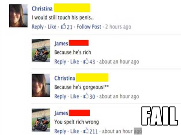 Friday Facebook Fails