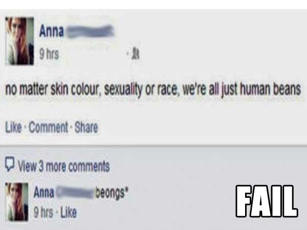 Friday Facebook Fails