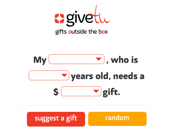 givetu – This site recommends unique gifts based on age, relation, and dollar amount. So if you don’t know what your 12 year old niece might want but know you have $30 to spend on her, this will help you out and save you from hours of trying to remember what you liked as a 12 year old!