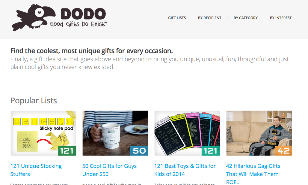 DoDo Burd – This site makes it easy to find the latest and greatest gifts for any occasion!