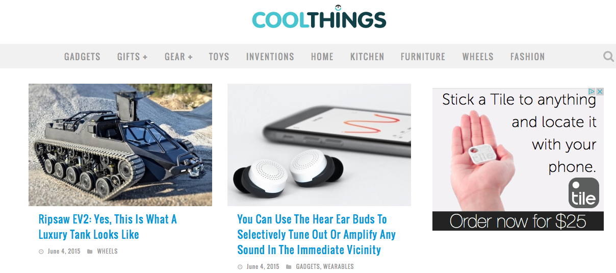 Cool Things – I found some amazingly cool things just on the first page of this website! This might get dangerously expensive after adding up all the cool things you have to buy!
