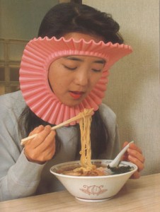 Because you'd hate to look silly when you're eating noodles