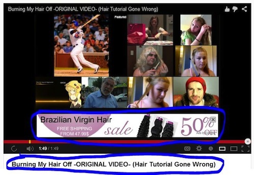youtube ad video - Burning My Hair OffOriginal Video Hair Tutorial Gone Wrong Brazilian Virgin Hair Free Shipping From 47.995 Sale sale 50% C Burning My Hair OffOriginal Video Hair Tutorial Gone Wrong