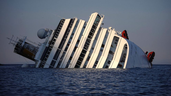 Captain sinks cruise ship as “publicity stunt”:
Italians are known for their bravado, but this was just plain stupido. Francesco Schettino, captain of the Italian cruise ship Costa Concorida, was on the bridge with his new girlfriend when he decided to attempt to impress her with a “sail-past salute” which required the ship to tread into extremely shallow waters. Claiming he had done the route a few times before, Schettino turned off the alarms before attempting the maneuver. The huge 4229 passenger boat capsized and 32 people were killed. Schettino was sentenced to 16 years in prison.