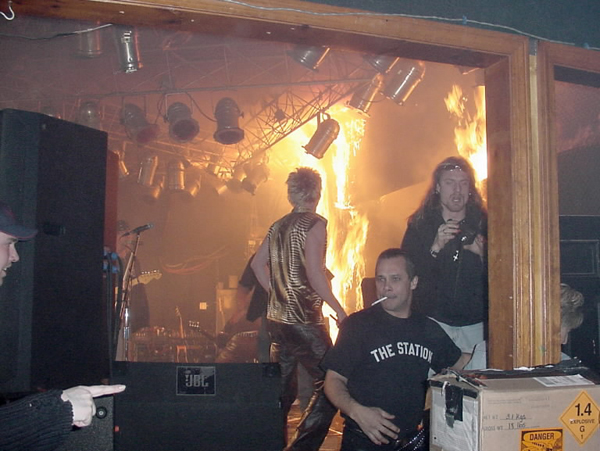 Pyrotechnics Show at Concert kills 100 people:
The tour manager of metal band Jack Russell's Great White is considered responsible for one of the most devastating nightclub fires in U.S. history. During the opening moments of the band's show at the Station in West Warwick, Rhode Island, Daniel Biechele set off some pyrotechnics. It was something he had done many times before and he claimed he had permission from the club's owners. However, the club's low ceiling was covered in acoustic foam. Fire quickly engulfed the entire club, causing the death of 100 people, including guitarist Ty Longely, and injured 230 more. Biechele who was sentenced to 4 years in prison said at his arraignment he never meant for anyone to be hurt in any way.