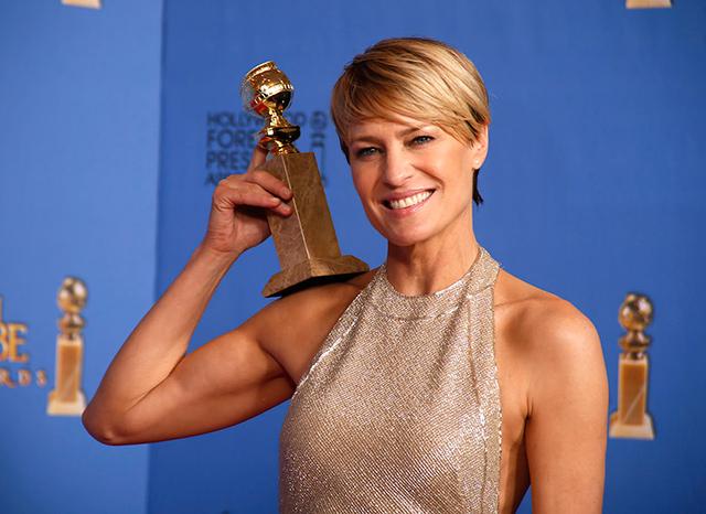 Robin Wright won a Golden Globe for Best Actress for her role in House Of Cards. This made Netflix the first original online programming service to win a major television award.