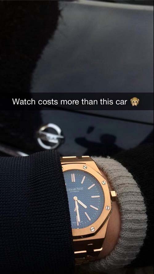 rich kids snpachat rolex rich kids - Watch costs more than this car