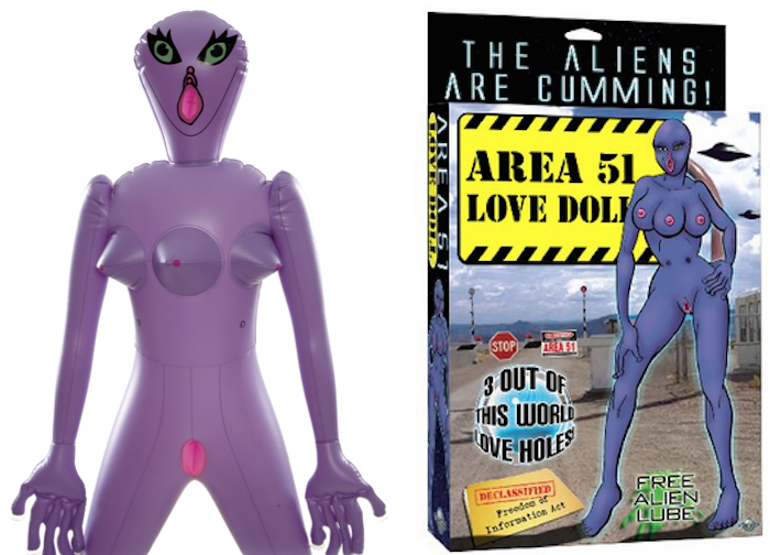 An alien blow up doll. But for sex.