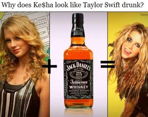 kesha jack daniels - Why does Ke$ha look Taylor Swift drunk? lizoyz Dddd Jack Da ; 1914 B Tennessee Whiskey