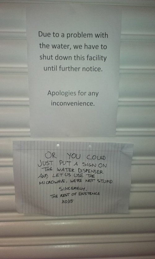 Passive-Aggressive Notes To Get You Over The Hump