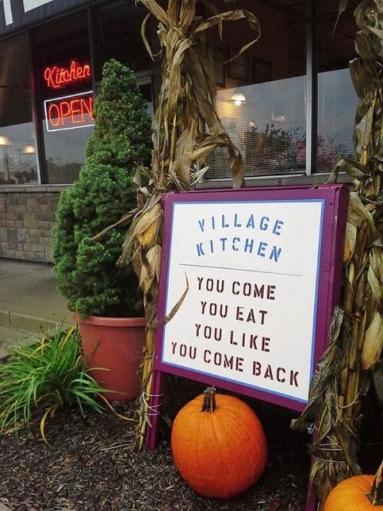 tree - Kitchen Open Village Kitchen You Come You Eat You You Come Back