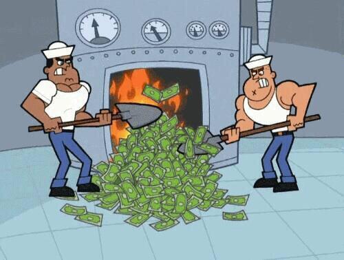 How it feels when you spend money on food.