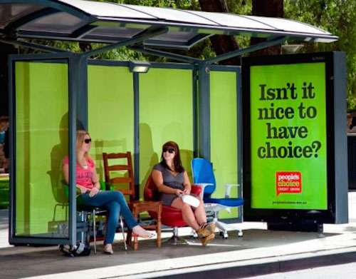 Vandalised' bus stop is latest Wonderbra ad