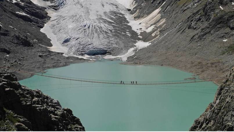 This bridge sits 330 ft in the air and stretches 560 feet (only 3 feet wide) in the Swiss Alps. The view is spectacular, but you might want to avoid looking down.