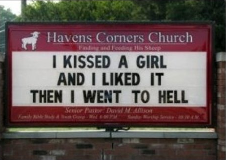 then i went to hell - and editis Sheep Havens Corners Church I Kissed A Girl And I d It Then I Went To Hell Fh