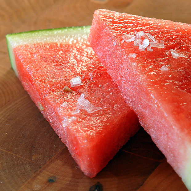 wtf food -  watermelon with salt wtf