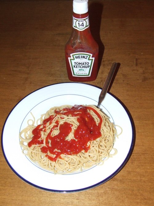 wtf food - pasta e ketchup - Hlinz 14 Heinz Tomato Ketchup Ge